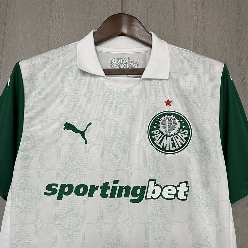 Pronta entrega-25-26 Camisa Torcedor Palmeiras visitante