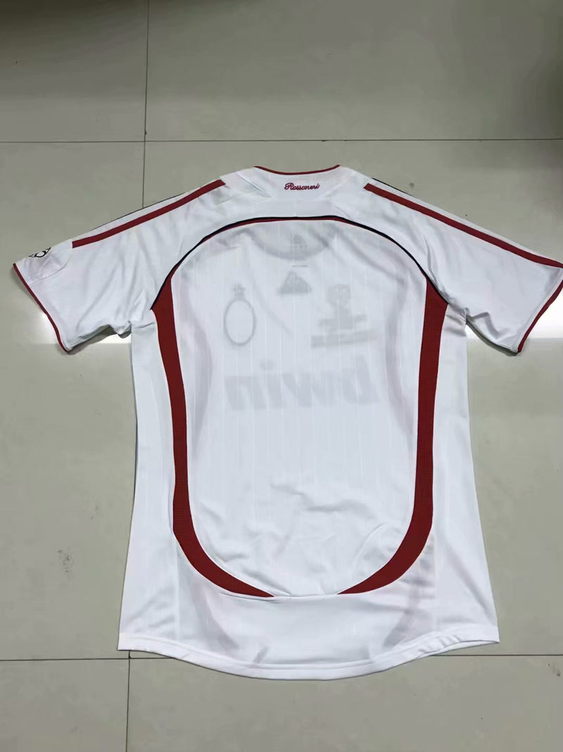 Retro 2006-2007 Milan versão champions league