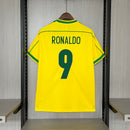 98-Camisa Retrô Brasil nome e numero Ronaldo
