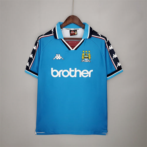 Pronta entrega -1997-99 Manchester City home Retro jersey S-XXL