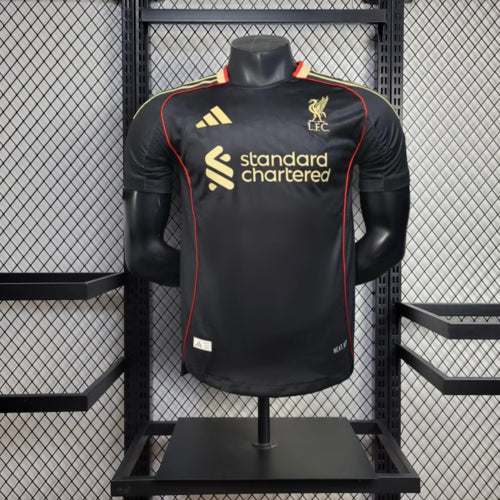 25-26 Camisa Jogador Liverpool visitante versão preta