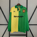 Retro Manchester United 92-94 terceira camisa manga longa