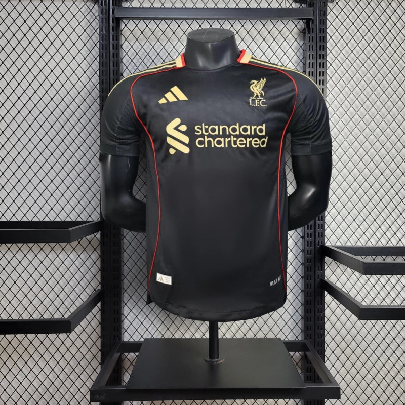 25-26 Camisa Jogador Liverpool visitante versão preta