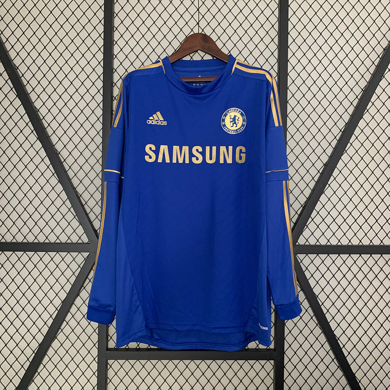 Retro 12-13 Chelsea mandante manga longa