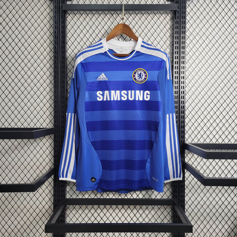 Retro 11-12 Chelsea mandante manga longa