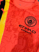 25-26 Camisa Jogador Manchester City visitante versão laranja