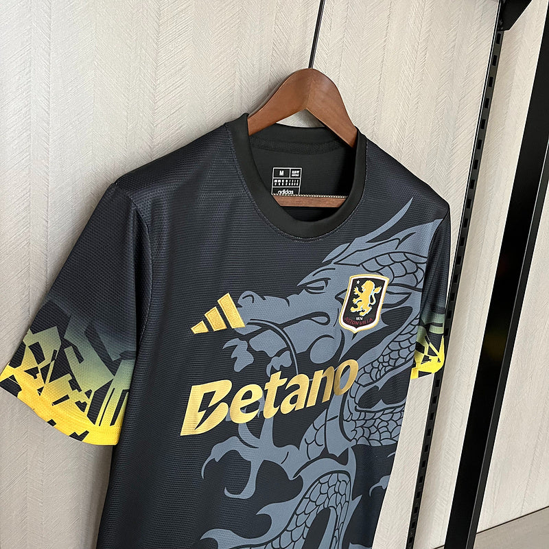 25-26 Aston Villa torcedor versão preta