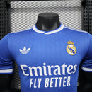 25-26 Camisa Jogador Real Madrid visitante versão azul