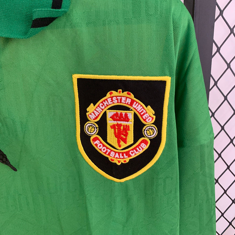 Retro Manchester United 92-94 terceira camisa manga longa