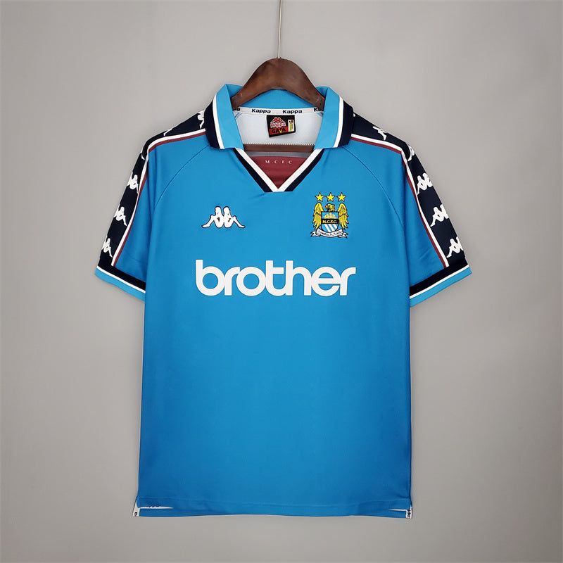 Pronta entrega -1997-99 Manchester City home Retro jersey S-XXL