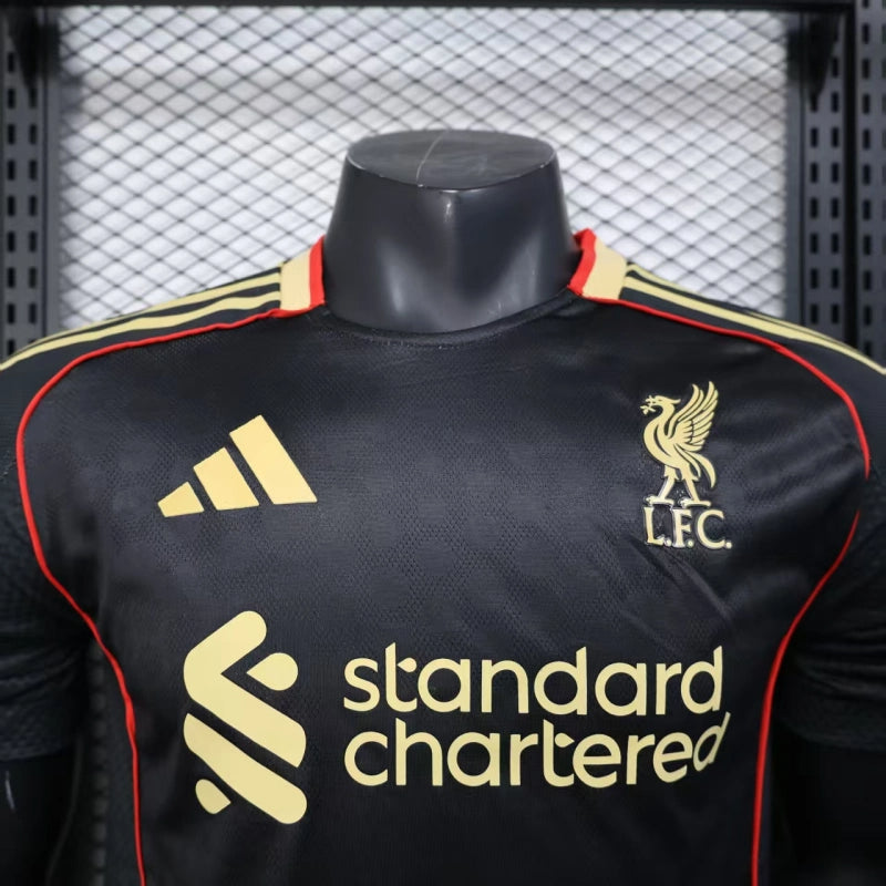 25-26 Camisa Jogador Liverpool visitante versão preta