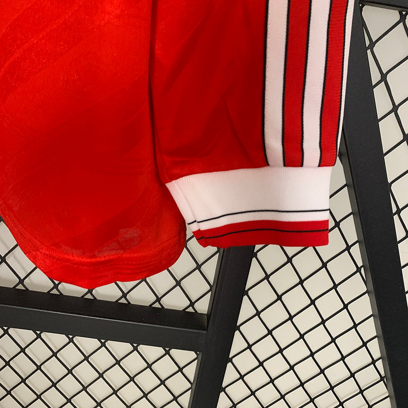 Retro 86-88 Manchester United mandante manga longa
