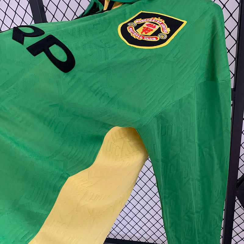 Retro Manchester United 92-94 terceira camisa manga longa