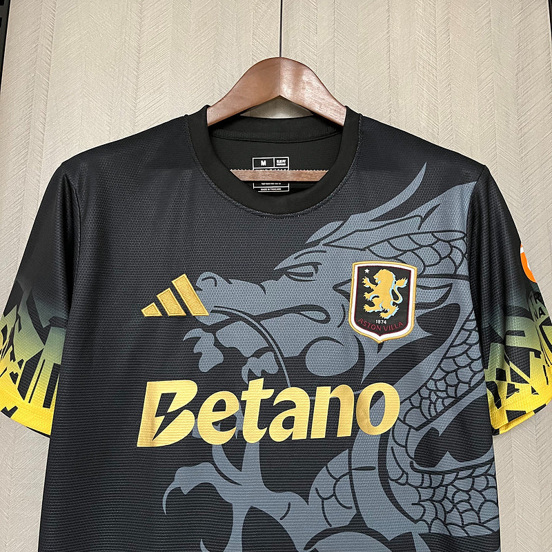 25-26 Aston Villa torcedor versão preta