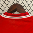 Retro 86-88 Manchester United mandante manga longa