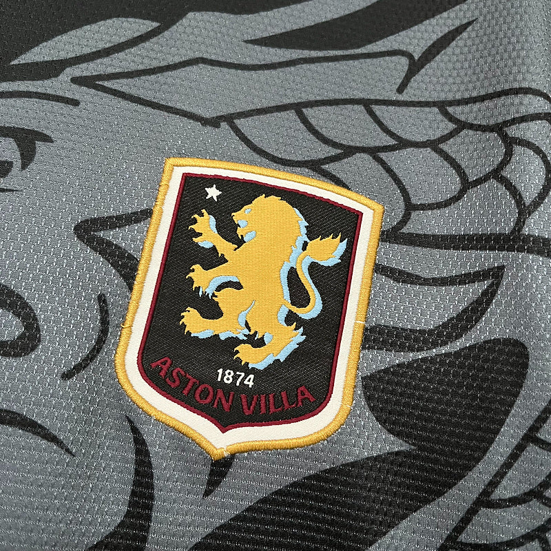 25-26 Aston Villa torcedor versão preta